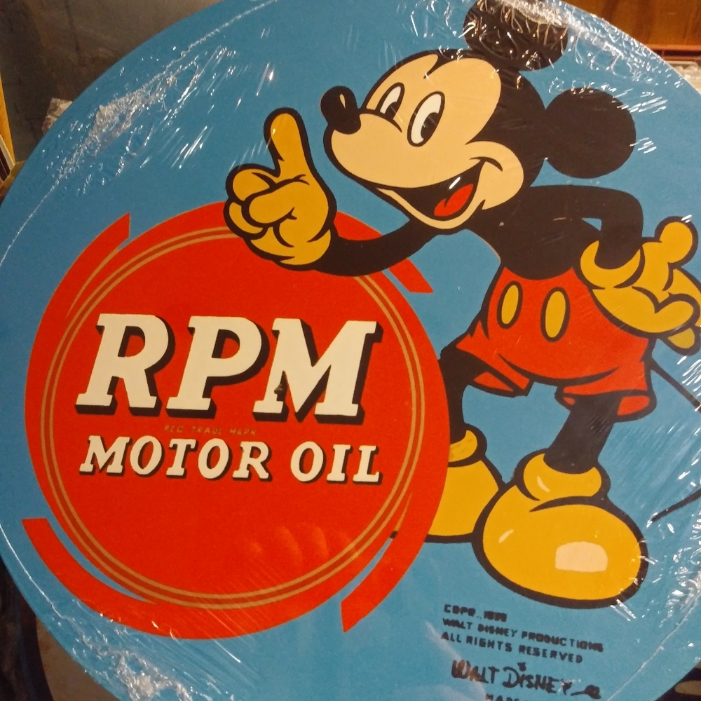 RPM Motor Oil metal sign. 14"
